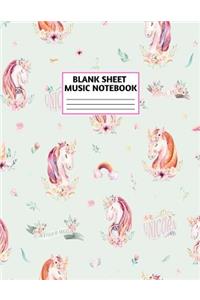 Blank Sheet Music Notebook