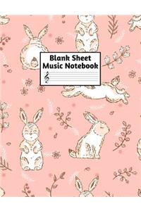 Blank Sheet Music Notebook