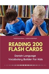 Reading 200 Flash Cards Danish Language Vocabulary Builder For Kids