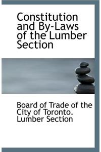 Constitution and By-Laws of the Lumber Section