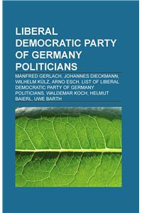 Liberal Democratic Party of Germany Politicians
