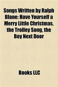 Songs Written by Ralph Blane