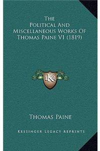 The Political and Miscellaneous Works of Thomas Paine V1 (1819)