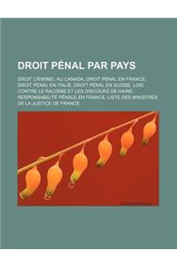 Droit Penal Par Pays