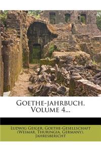 Goethe-Jahrbuch, Vierter Band