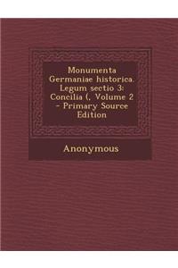 Monumenta Germaniae Historica. Legum Sectio 3