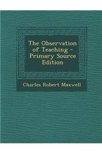 The Observation of Teaching