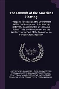 Summit of the Americas Hearing