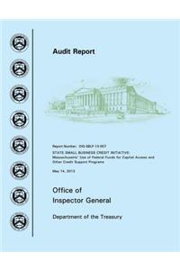 State Small Business Credit Initiative: Massachusetts? Use of Federal Funds for Capital Access and Other Credit Support Programs