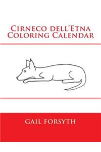 Cirneco dell'Etna Coloring Calendar