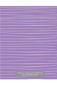 Cornell Notes Art Notebook 120 Numbered Pages