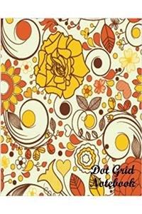 Dot Grid Notebook Flower Wallpaper No.4