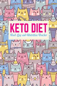 Keto Diet Food Log and Nutrition Tracker: Simple Low Carb Fitness Tracker and Wellness Notebook - Weight Loss Journal and Healthy Living Diary - Daily Ketogenic Meal Planner - Book # 009236