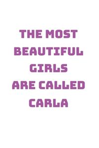 Carla Girl Woman Notebook