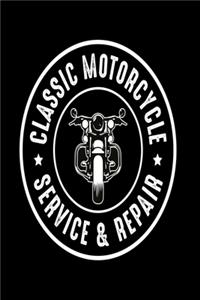 Classic Motorcycle Service and Repair Notebook