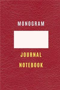 Monogram Personalized Notebook (6 * 9) 105 lined pages Journal, Diary, Practical Notebook For all generation