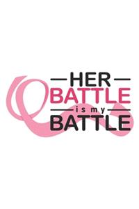 Her Battle is My Battle Breast Cancer Notebook to Support Women