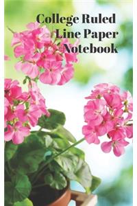 College Ruled Line Paper Notebook
