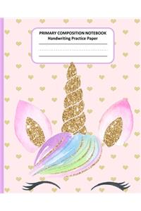 PRIMARY COMPOSITION NOTEBOOK Handwriting Practice Paper