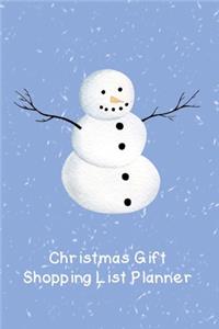Christmas Gift Shopping List Planner