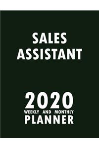 Sales Assistant 2020 Weekly and Monthly Planner