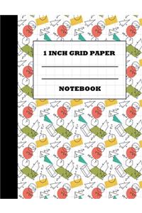 1 Inch Grid Paper Notebook