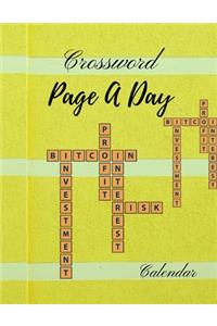 Crossword Page A Day Calendar