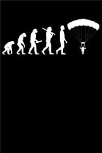 Fallschirmspringer Notizbuch