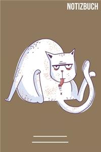 Sonnenuntergang Katze Notizbuch