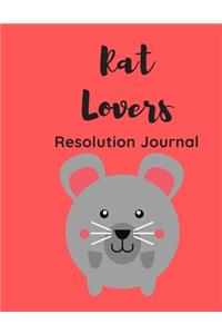 Rat Lovers Resolution Journal