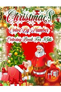 Christmas Color By Number Coloring Book For Kids