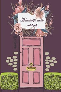 Manuscript music notebook