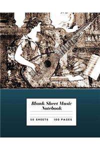 Blank Sheet Music Notebook