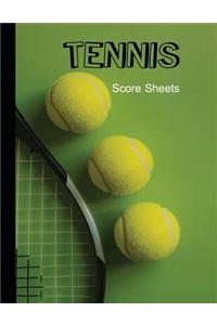 Tennis Score Sheets