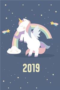 2019 Magical Unicorn Weekly Planner
