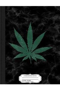 Cannabis Weed Marijuana Leaf Composition Notebook