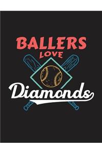 Ballers Love Diamonds Notebook