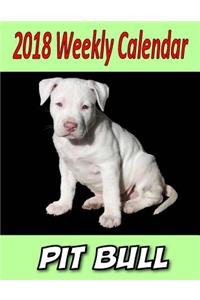 2018 Weekly Calendar Pit Bull