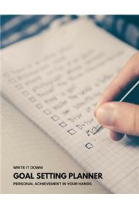 Goal Setting Planner