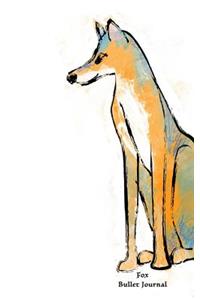 Fox Bullet Journal: Fox Sketch, Dotted Bullet Journal or Notebook, 5x8, White Paper, Dot Matrix