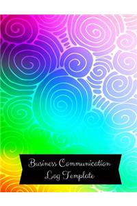 Business Communication Log Template