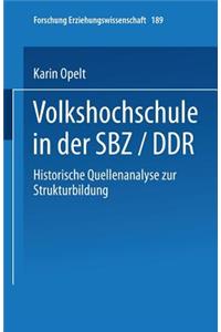 Volkshochschule in Der Sbz/Ddr