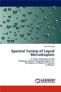 Spectral Tuning of Liquid Microdroplets