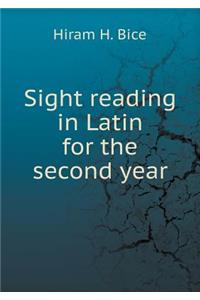 Sight reading in Latin for the second year