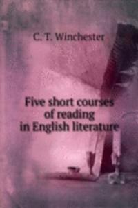 FIVE SHORT COURSES OF READING IN ENGLIS