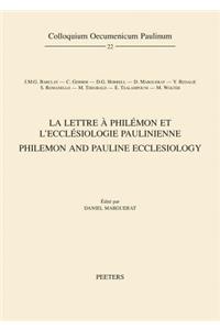 La lettre à Philémon et l'ecclésiologie paulinienne. Philemon and Pauline Ecclesiology