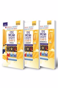 Oswaal CBSE MCQs Chapterwise Question Bank For Term I & II, Class 12 (Set of 3 Books) Physics, Chemistry, Mathematics (With the largest MCQ Question Pool for 2021-22 Exam)