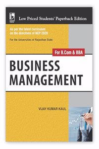 Business Management For B.Com & BBA : NEP 2020 For the Universities of Rajasthan State