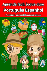 Português Espanhol Pesquisa de palavras bilingue para crianças