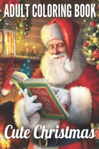 Adult Coloring book Cute Christmas
